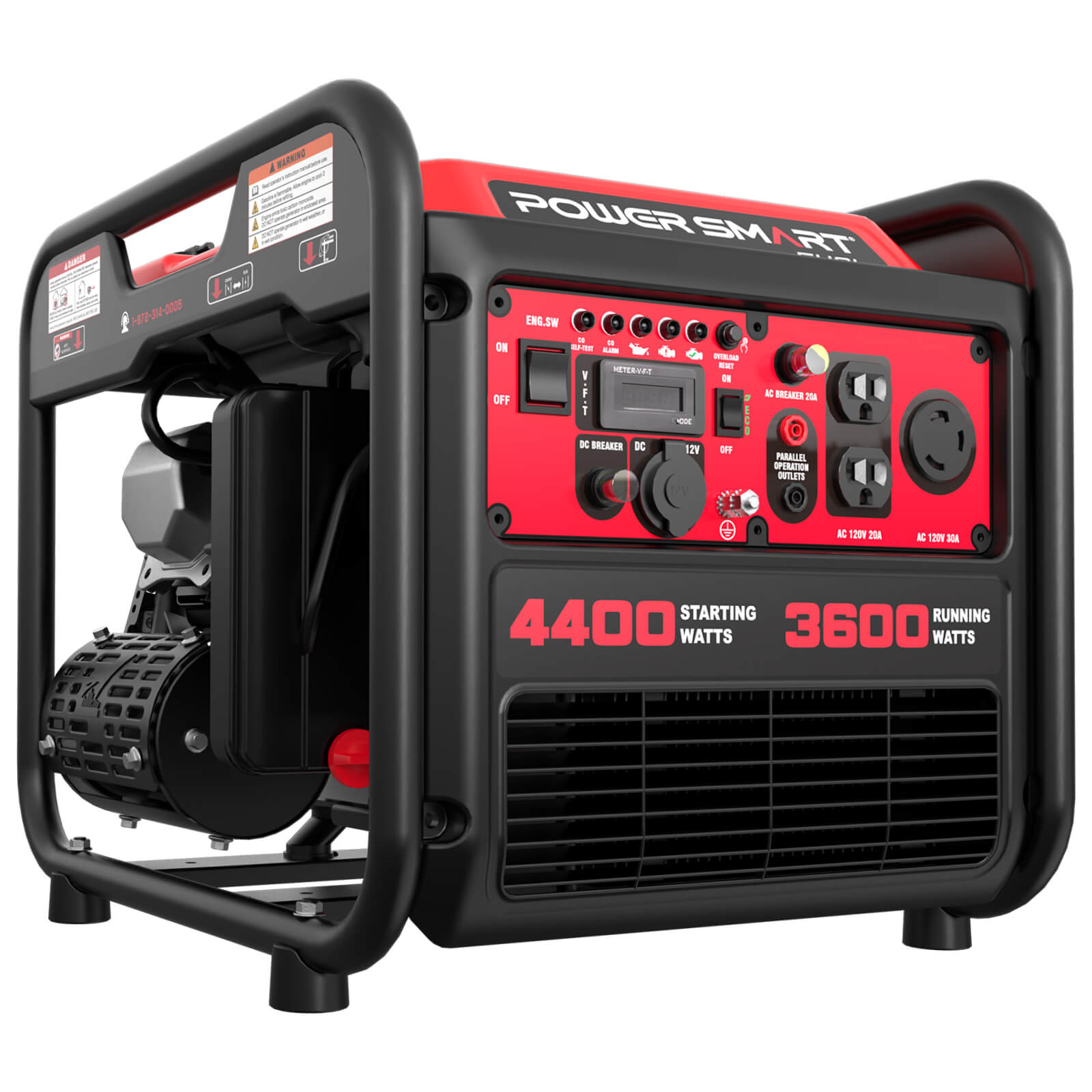 Preorder: 4400W Open Frame Inverter Generator w/ CO Alert DL5040C - Ships 3/10