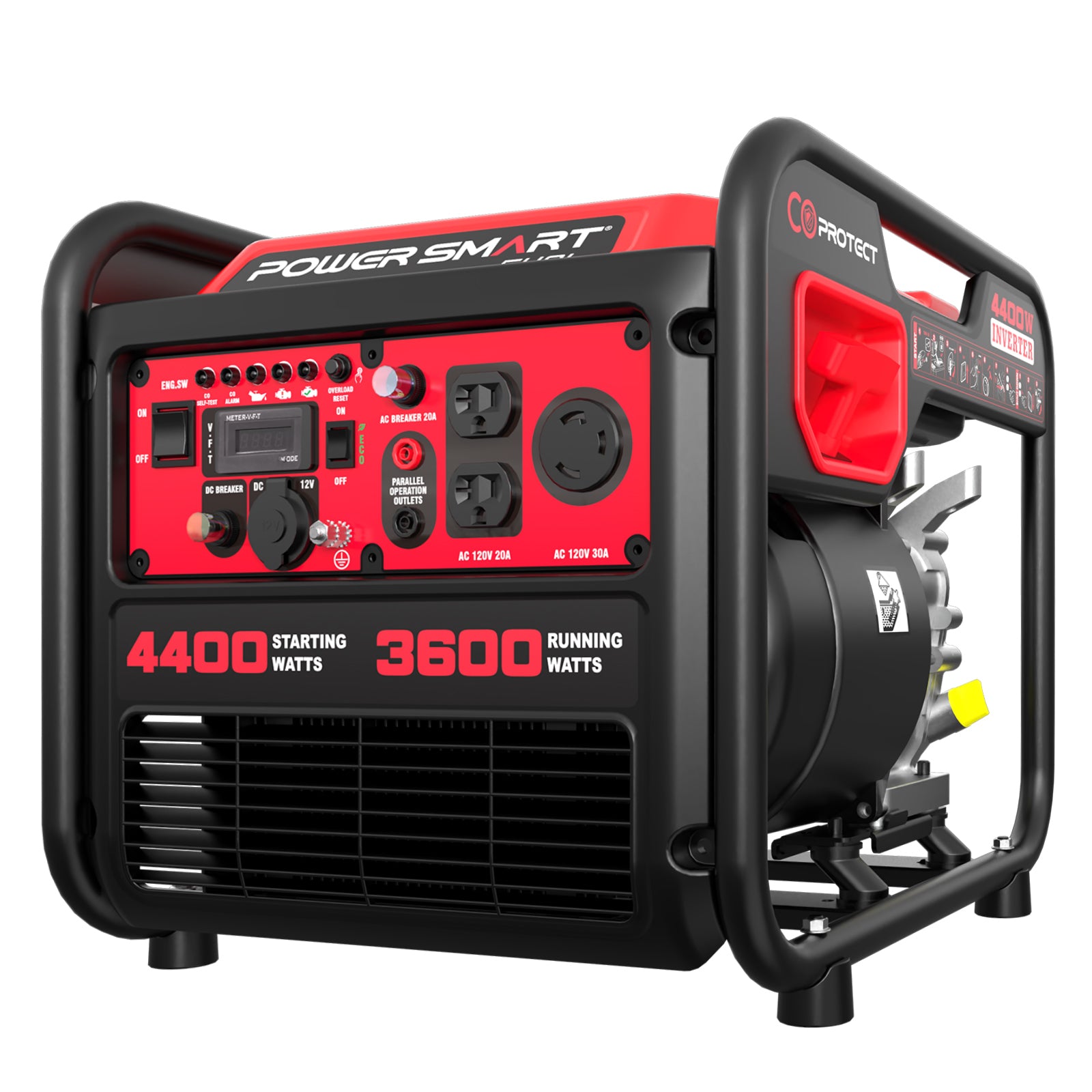 Preorder: 4400W Open Frame Inverter Generator w/ CO Alert DL5040C - Ships 3/10