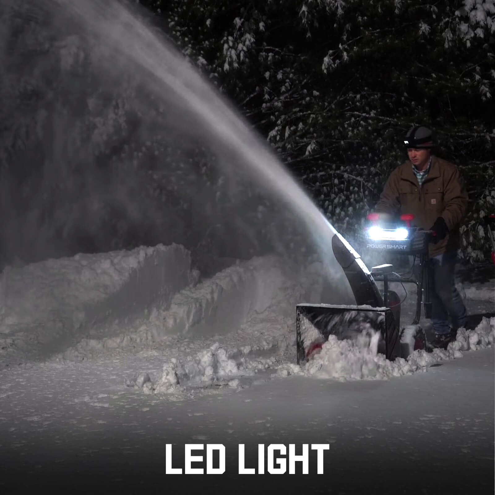 80V 24'' Two Stage Self-propelled Cordless Snow Blower HB2805