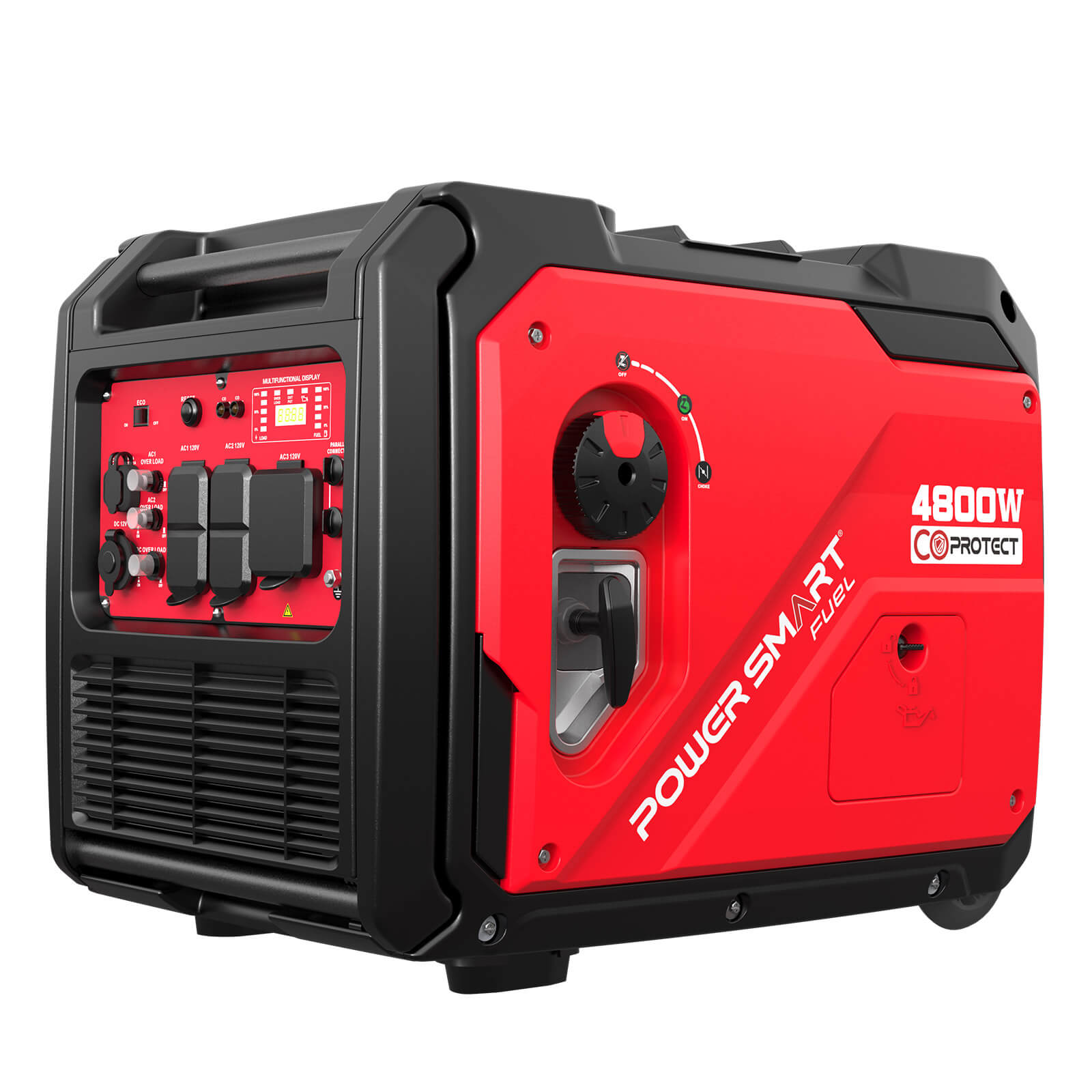 4800-Watt Portable Inverter Generator with Wheels Handle Kit, CO Sensor, HB5046C