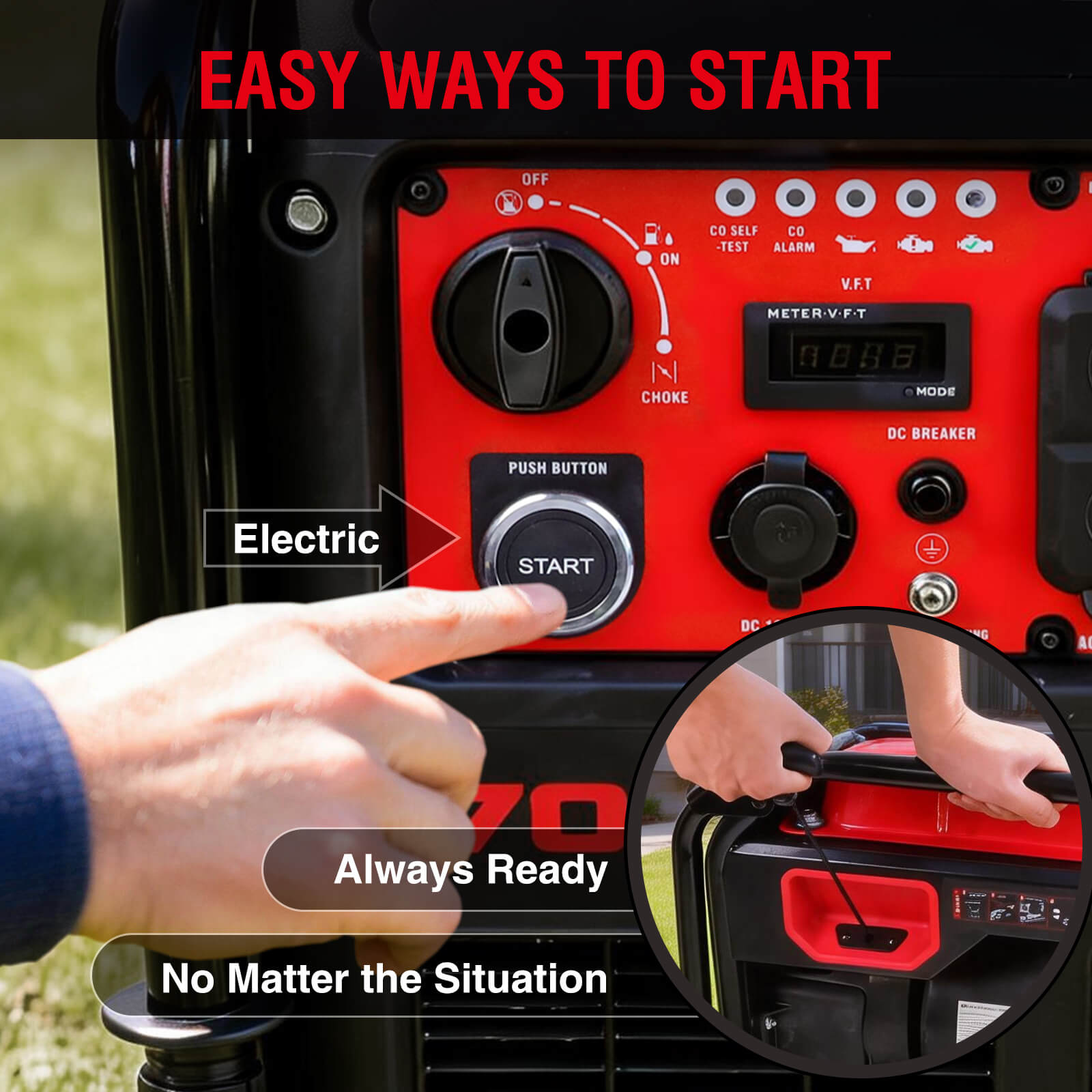 7000W Inverter Generator w/ CO Alert PS5055C