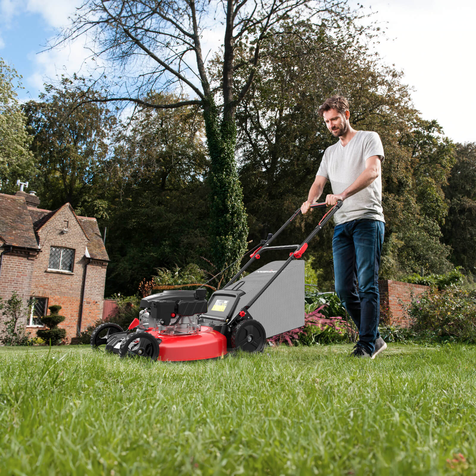 21" 144cc Gas Push 3-in-1 Lawn Mower DV8621P