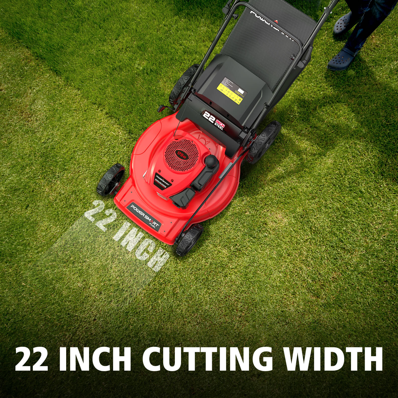 22" 170cc Gas Self-Propelled 3-in-1 Lawn Mower V8622S1