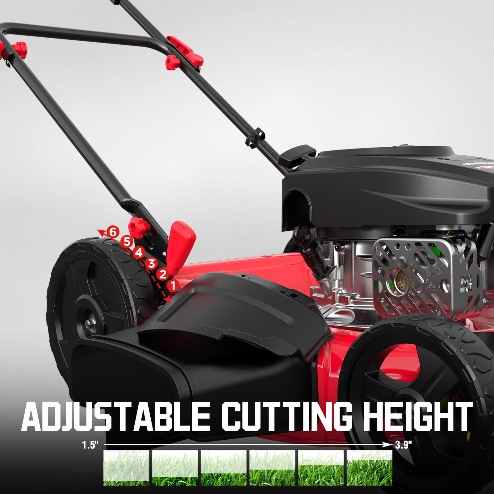 21'' 144cc Gas Push 2-in-1 Lawn Mower V8721C-M