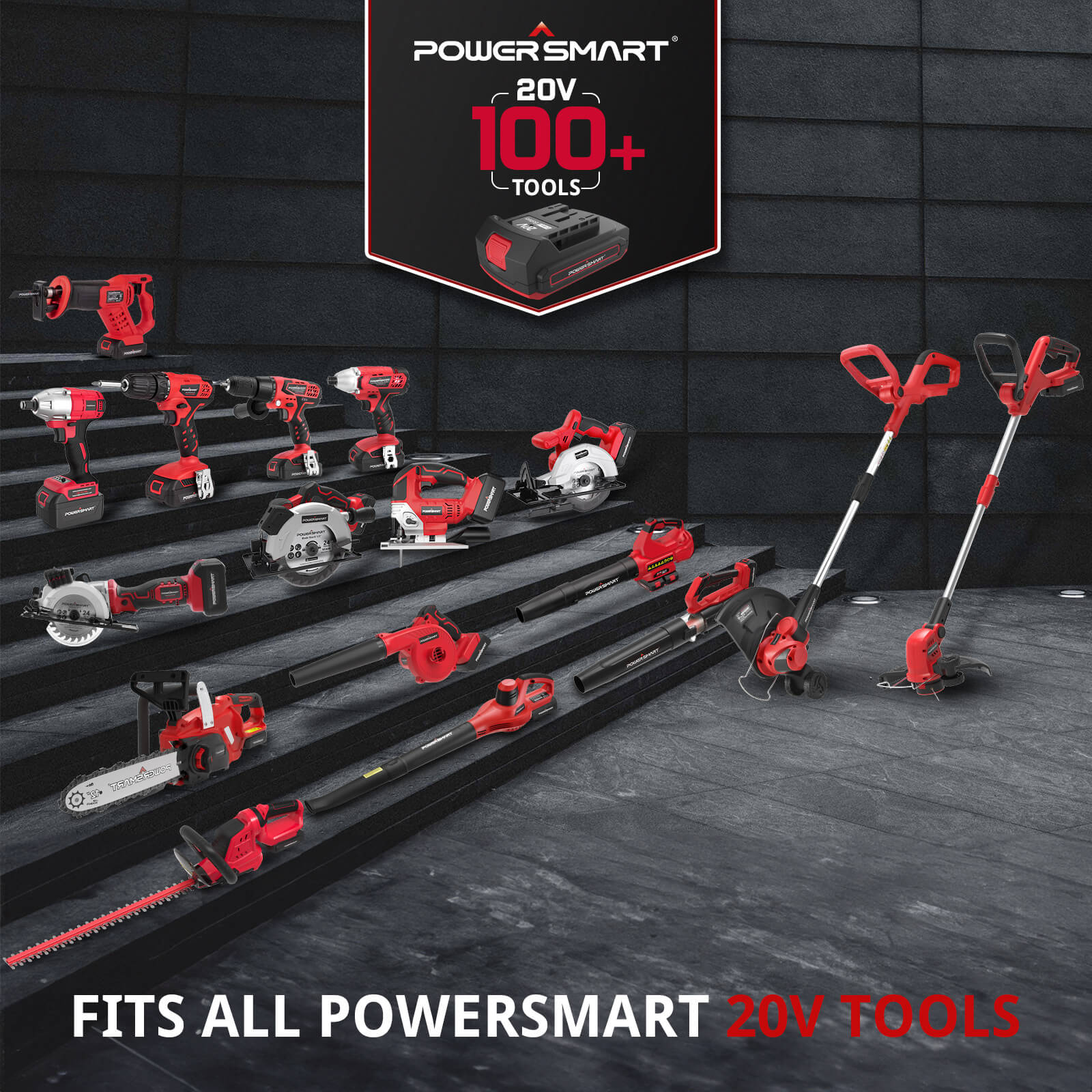 450CFM Cordless Leaf Blower w/ Two 20V Battery and Charger DB2201B-M