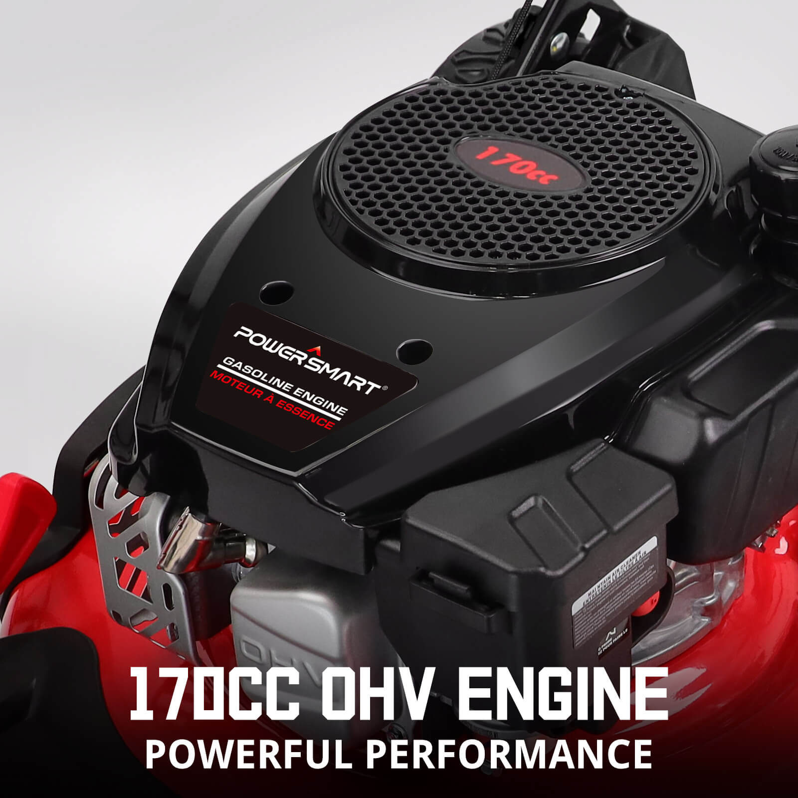 21 " 170cc Gas Self-Propelled Lawn Mower Red