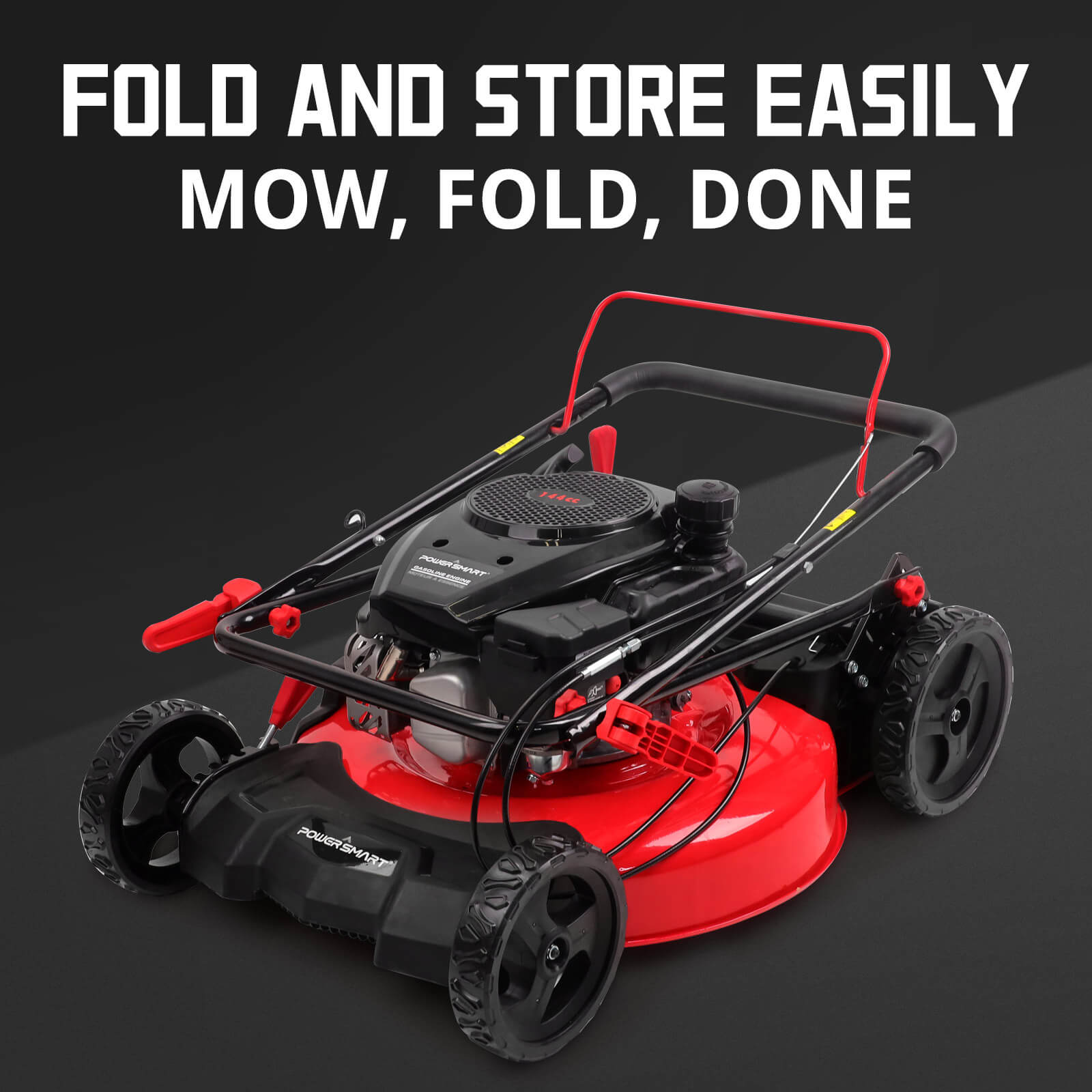 21 " 170cc Gas Self-Propelled Lawn Mower Red