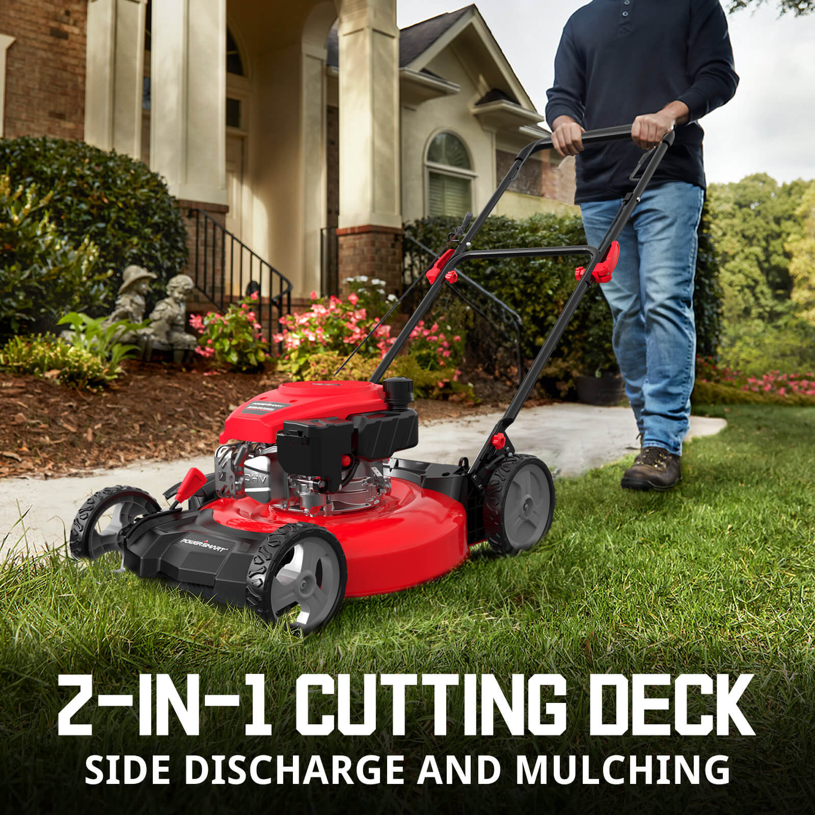 21'' 144cc Gas Push 2-in-1 Lawn Mower DB8621C