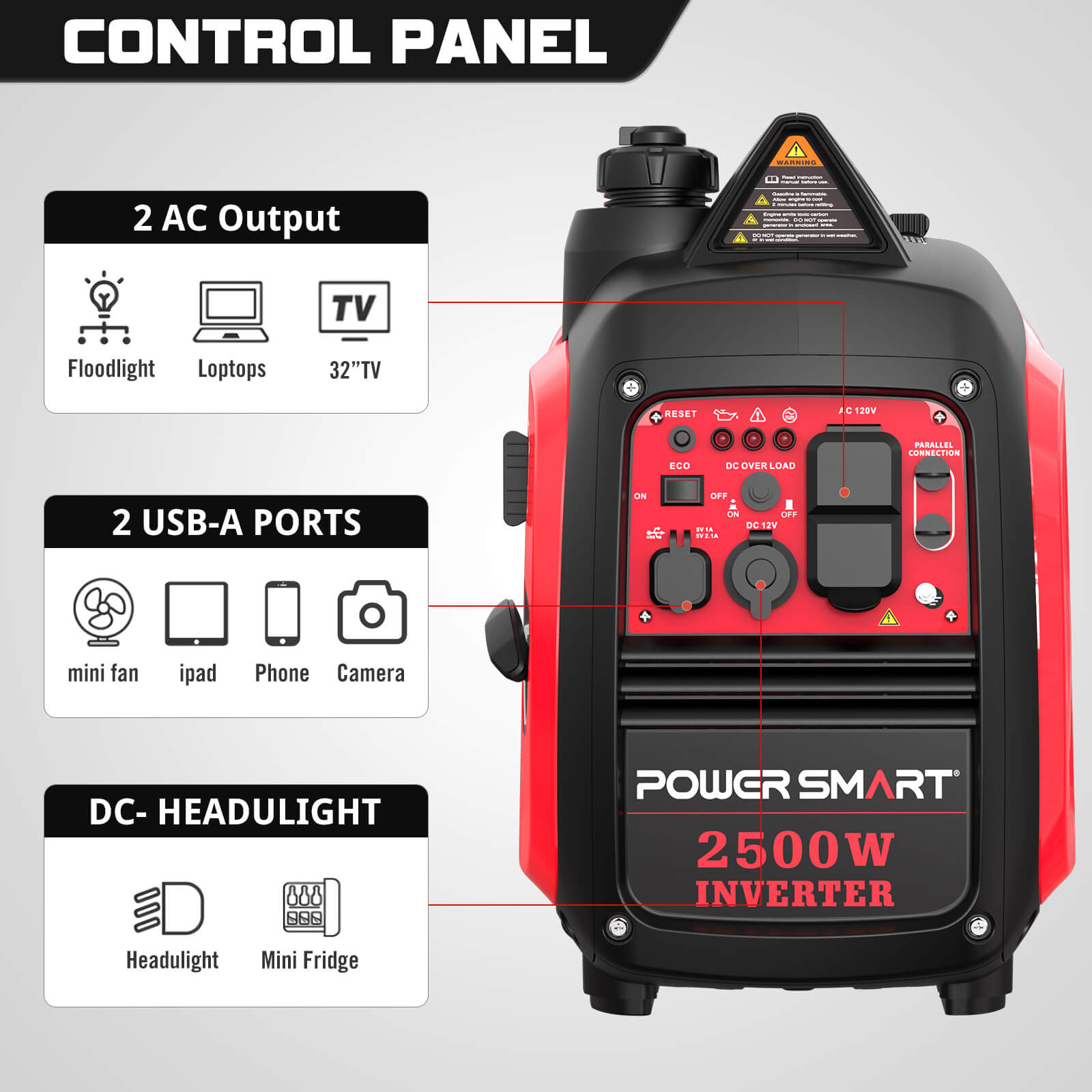 2500W Inverter Gas Generator HB5020