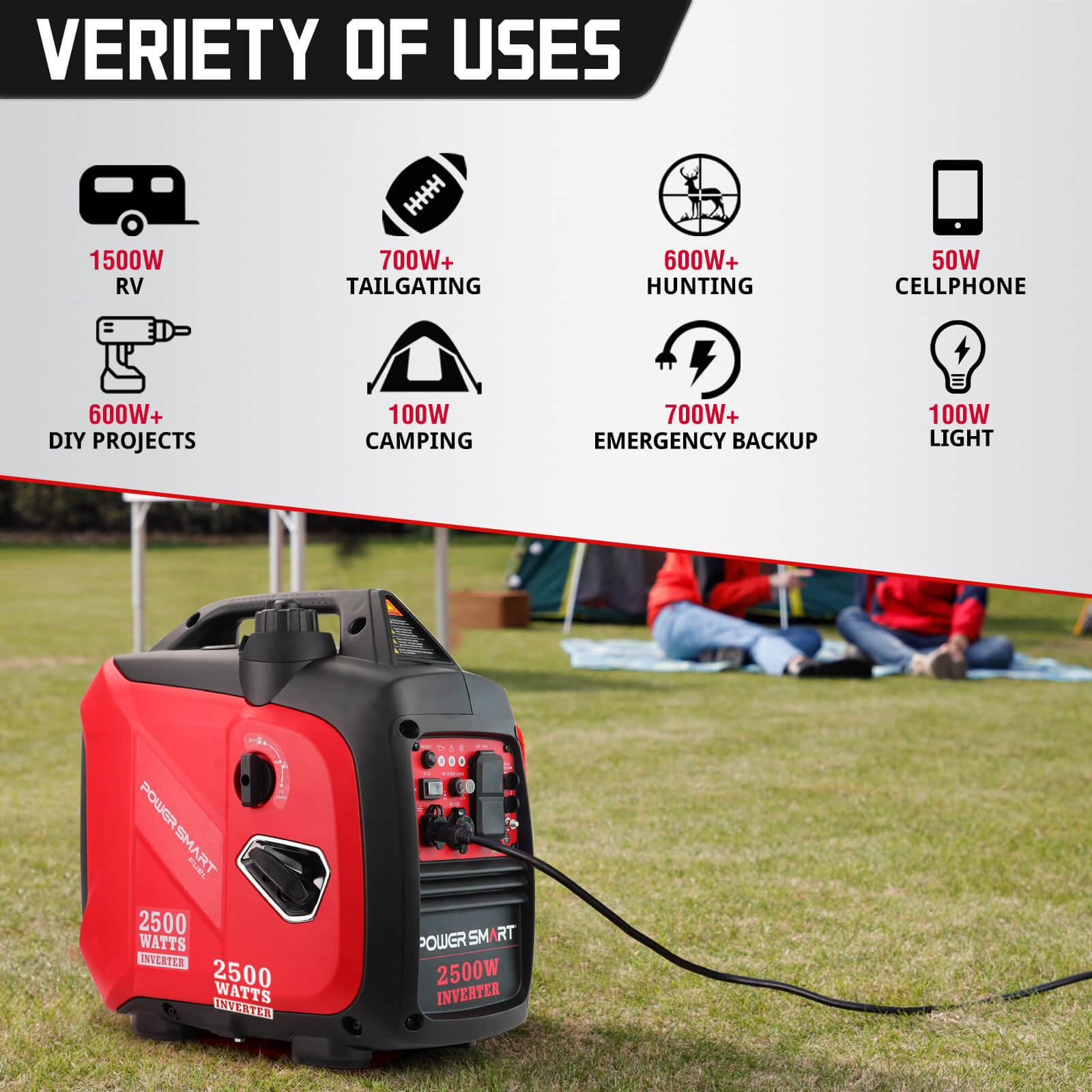 2500W Inverter Gas Generator HB5020