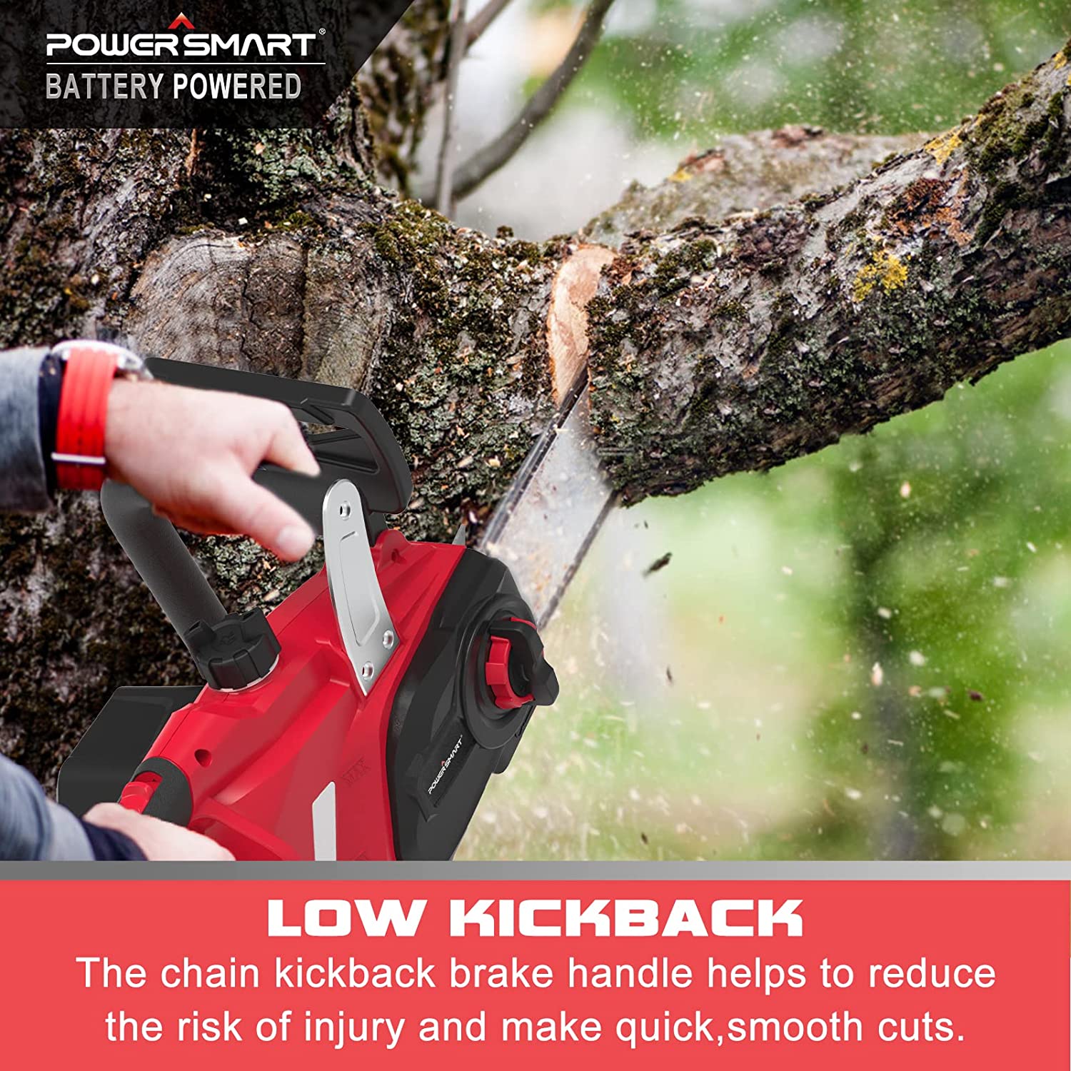 20V 12" Cordless Chainsaw w/ Battery & Charger PS76122A