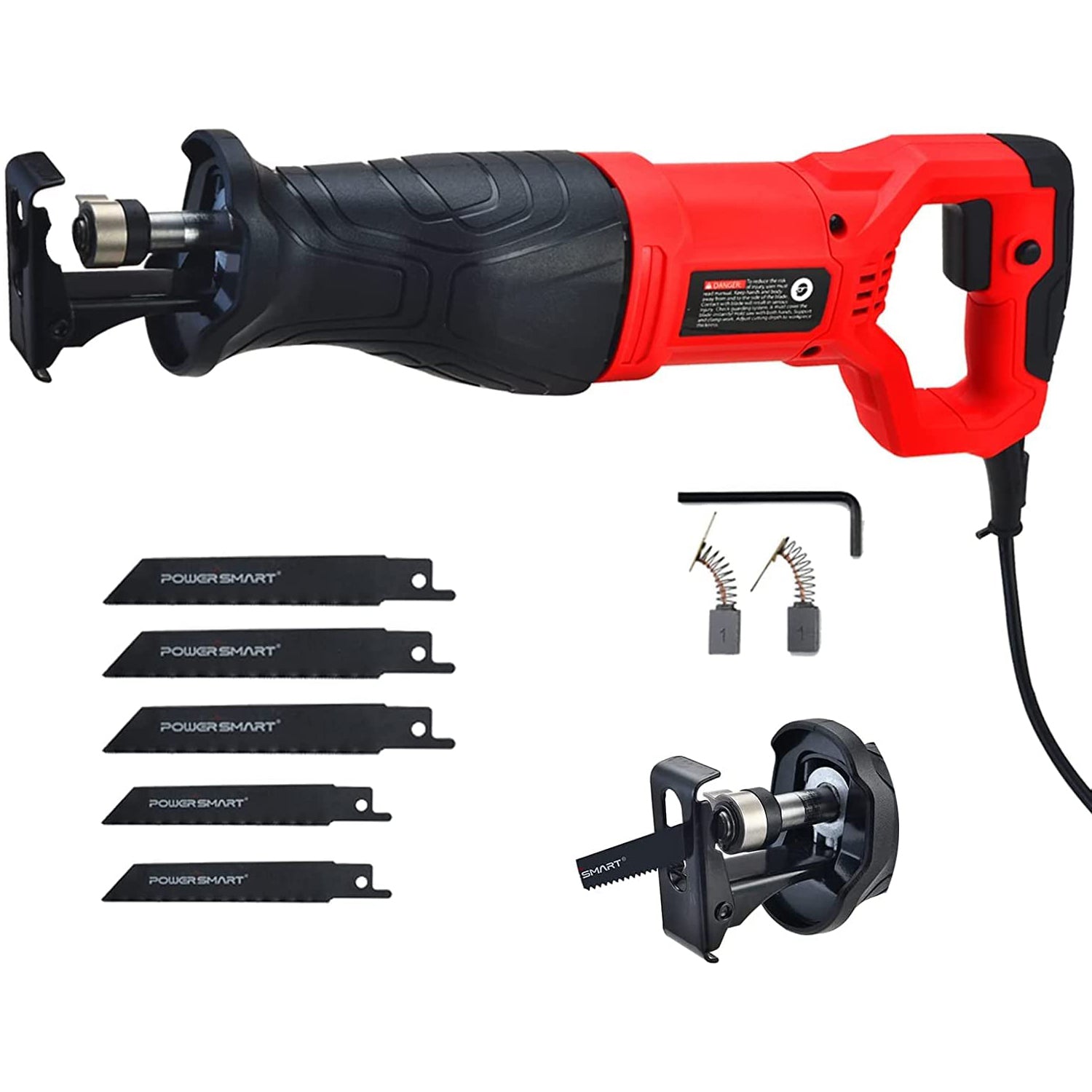 Reciprocating Saw - 7.5 Amp No-load Speed 2800SPM Reciprocating Saw Corded, Electric Hand Saw Sawzall PS4010-HW