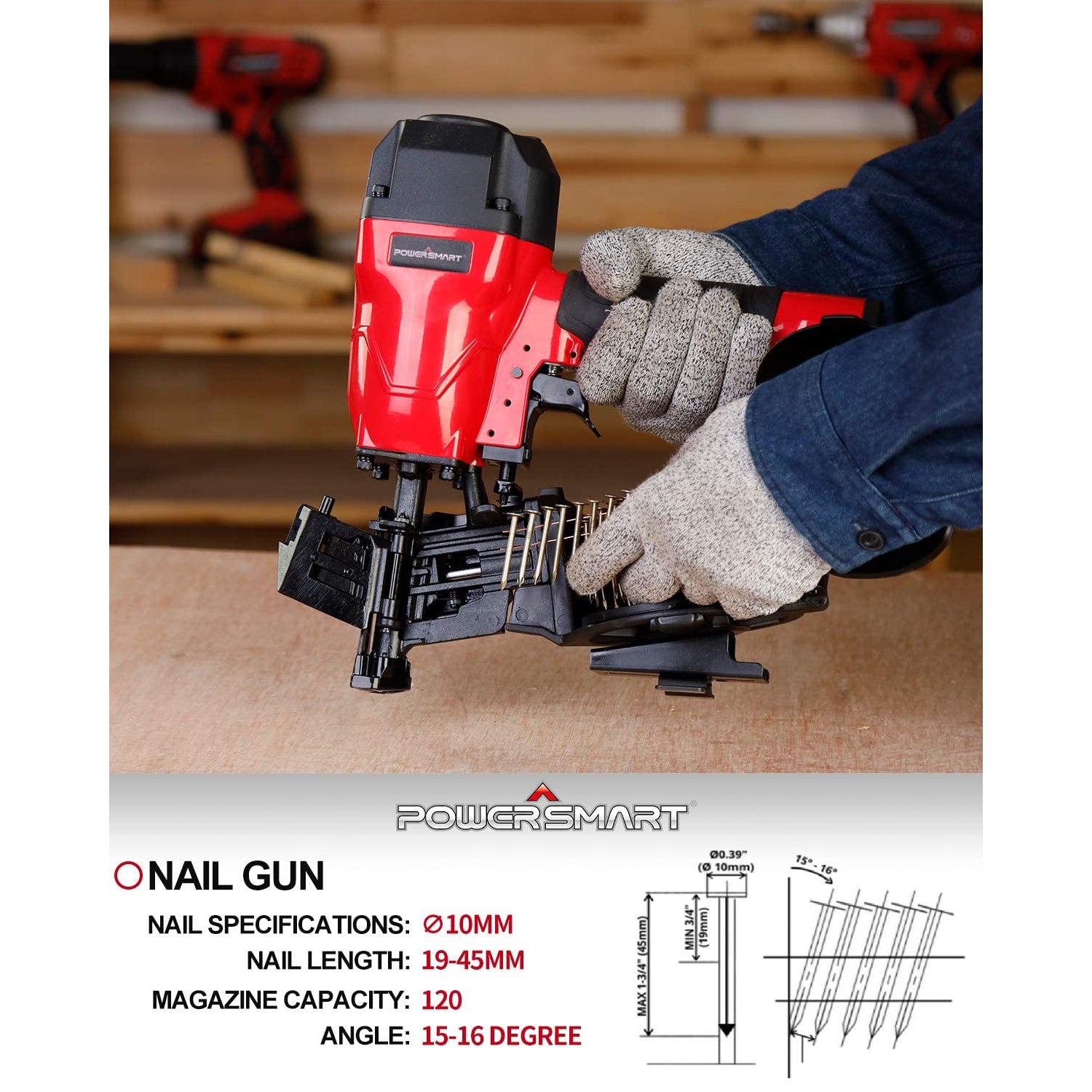 Milwaukee roofing best sale nail gun