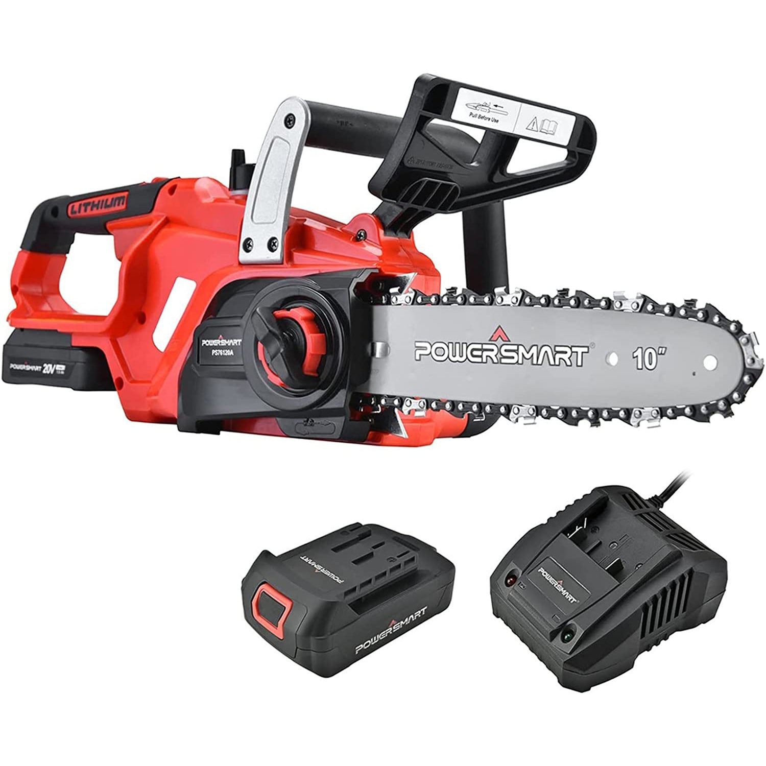 20V 10" Battery Chainsaw w/ Battery & Charger PS76120A
