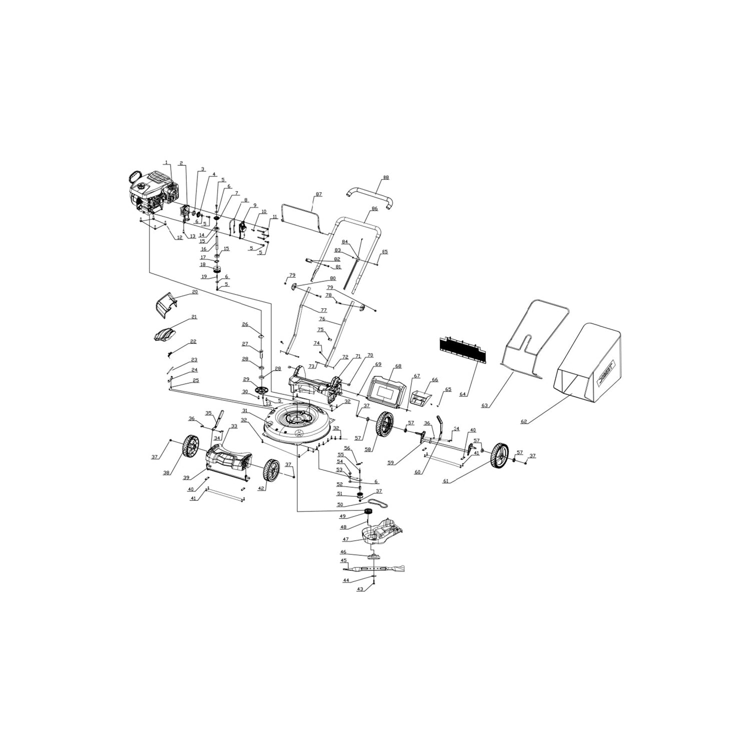 PowerSmart Parts - Chute Deflector Cable #: 302080047